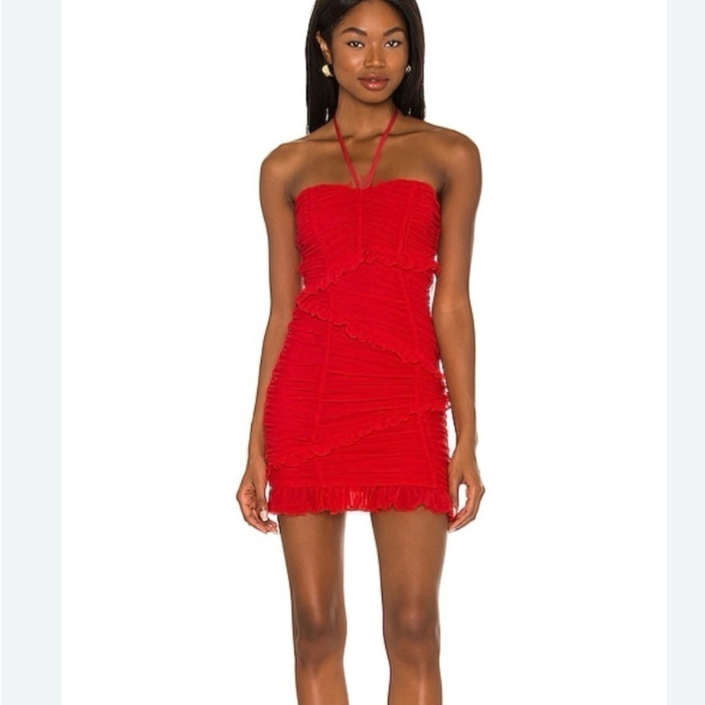 Majorelle Kaylee Mini Dress in Red Size Small